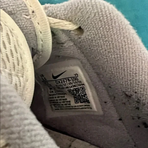 Nike Air Force 1 low python  Dx-2678_ 100  whiteTextured Sneakers sz 5.5 - Picture 12 of 12